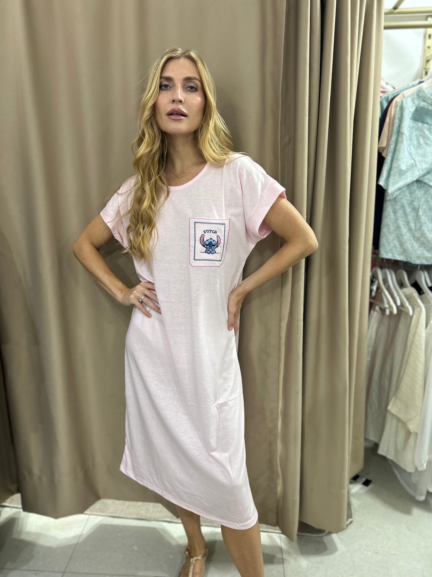 Robe coton stitch
