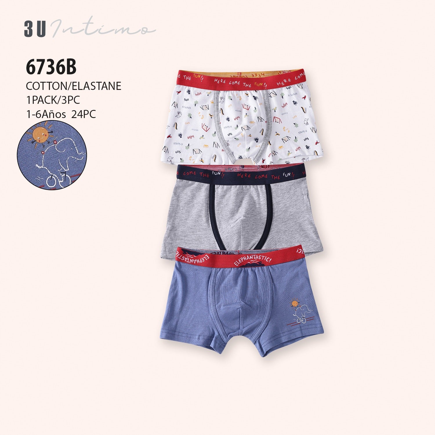 Pack de boxer garçon