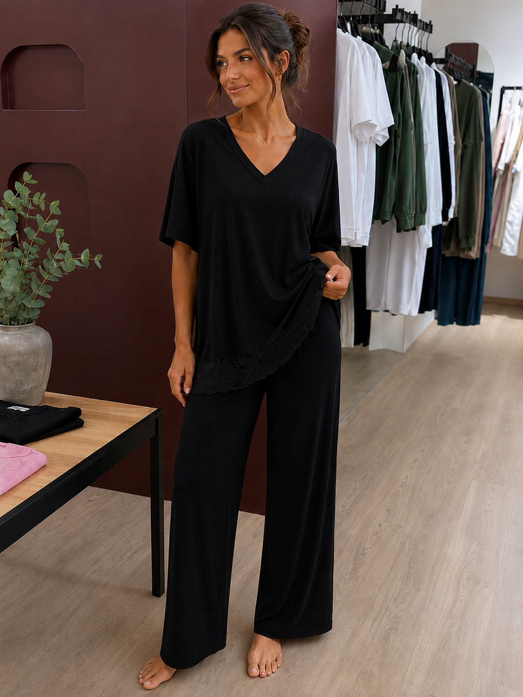 Ensemble coton modal