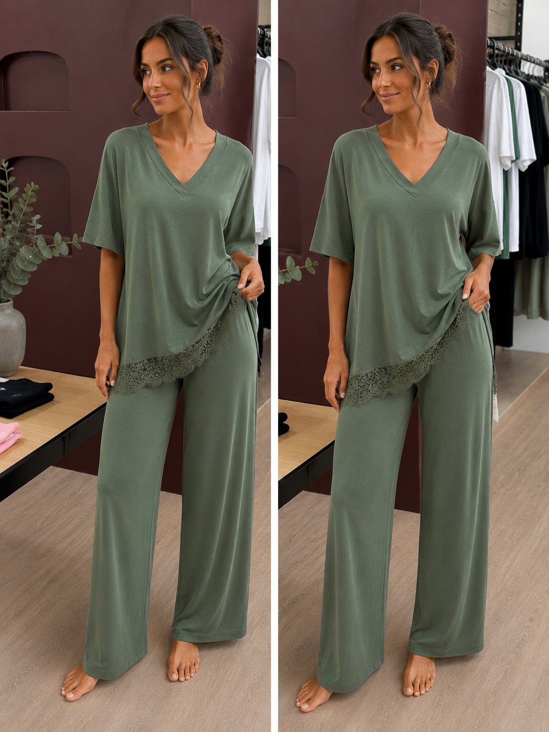 Ensemble coton modal