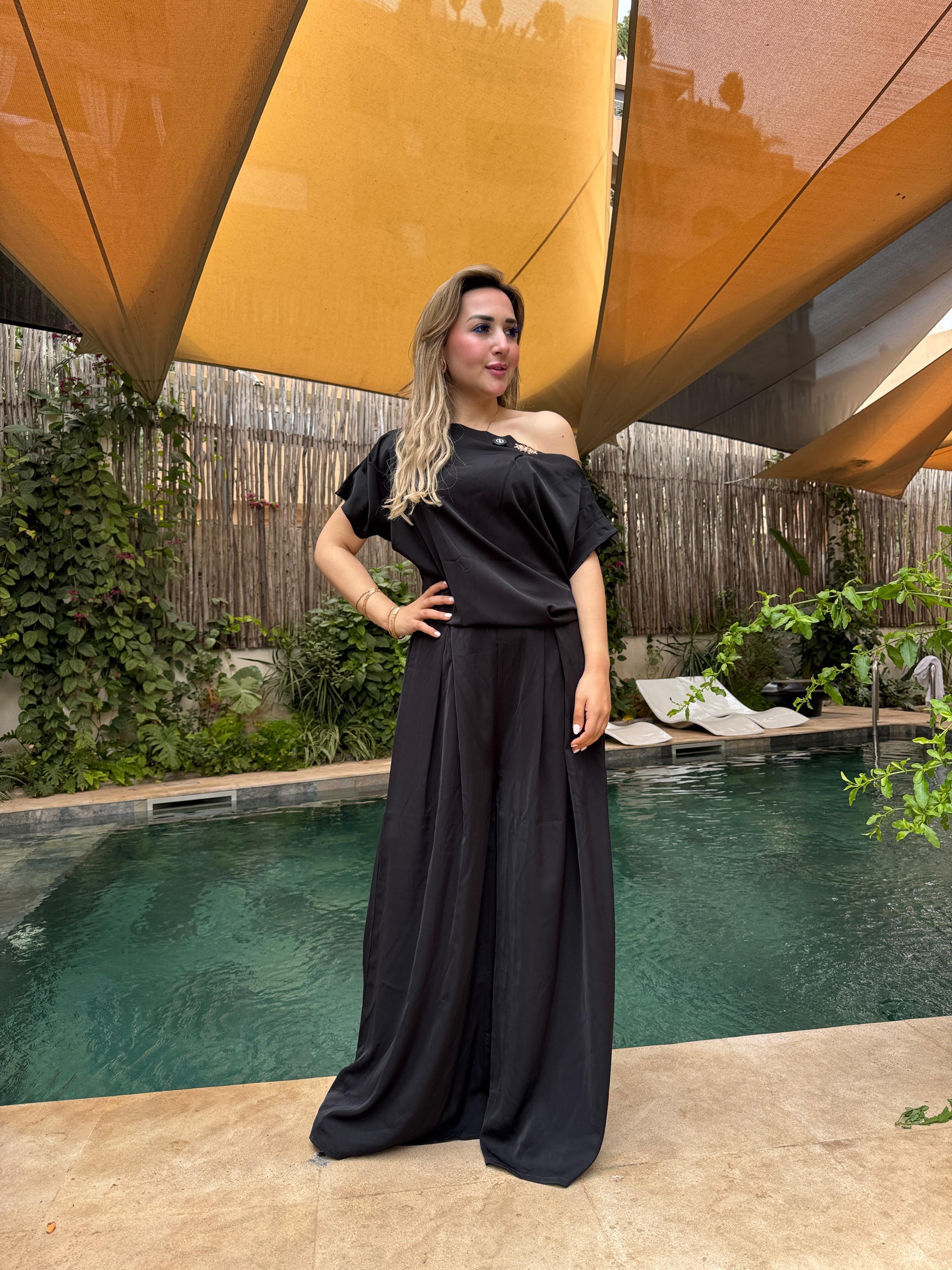 Ensemble crêpe off shoulder