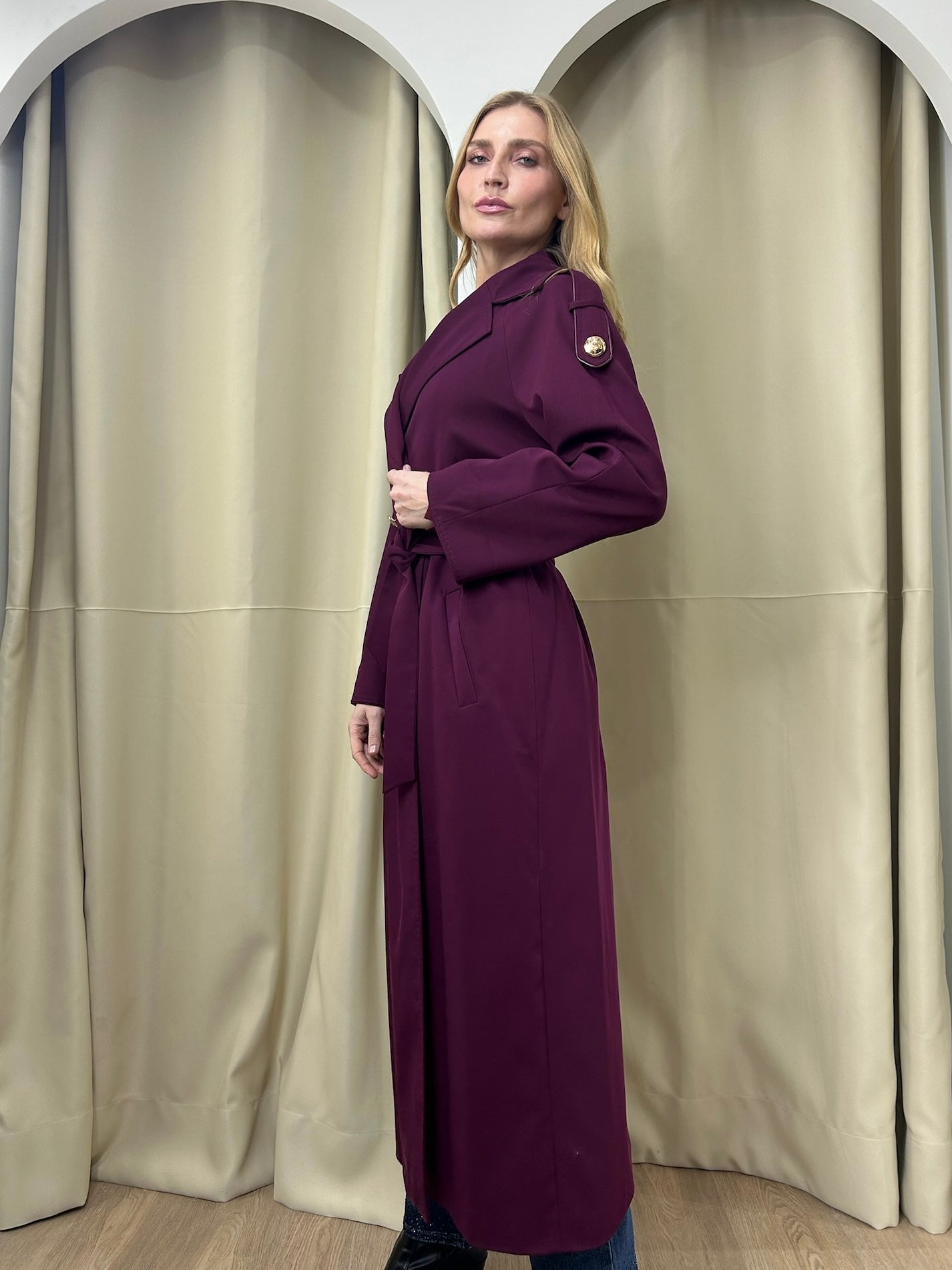 Trench Coat MaxMara Bordeau