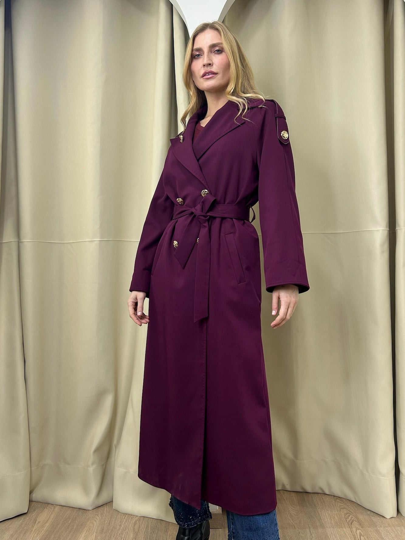 Trench Coat MaxMara Bordeau