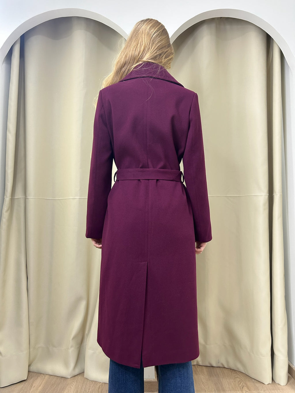 Manteau en cachemire MaxMara Bordeau