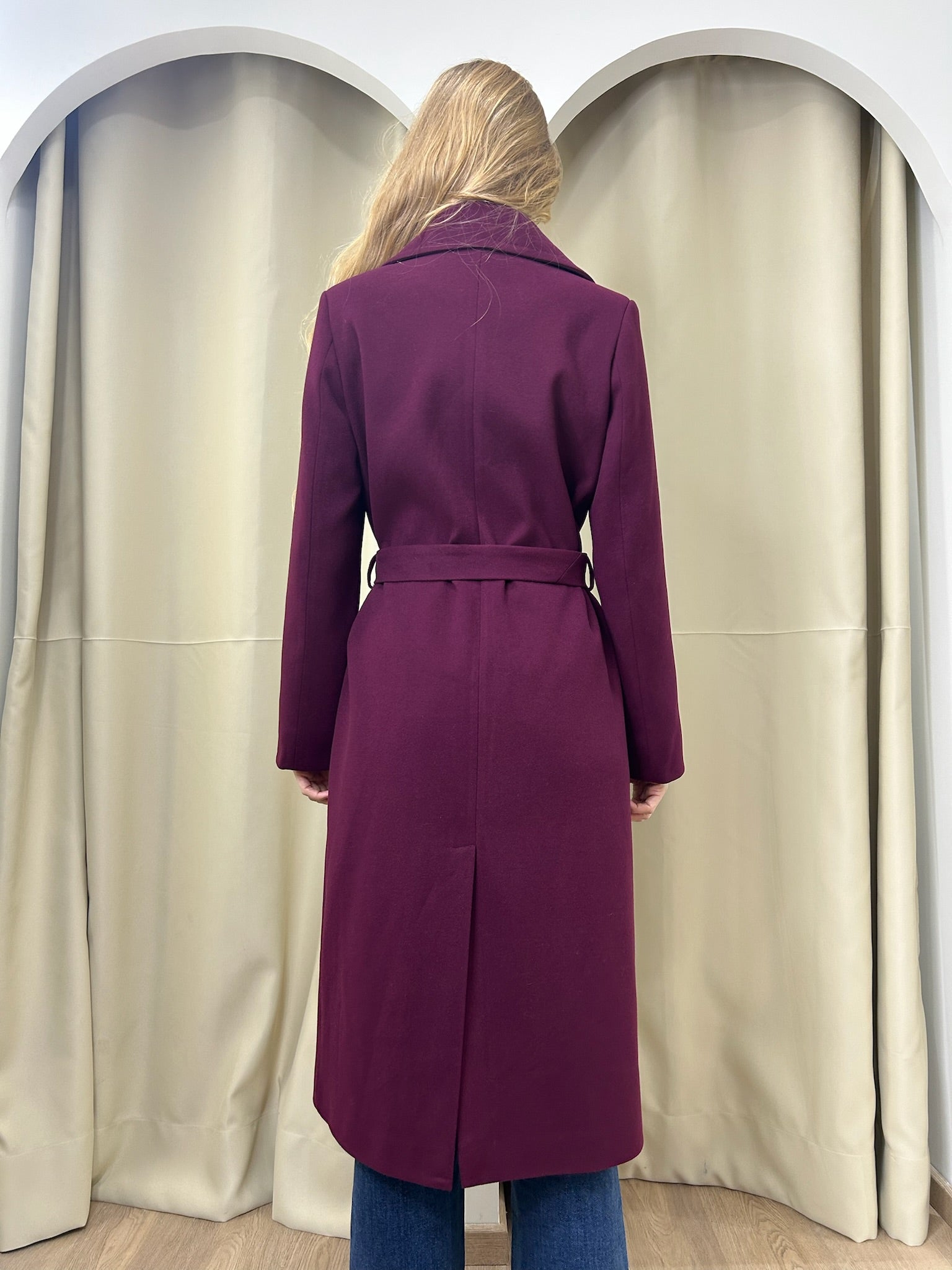 Manteau en cachemire MaxMara Bordeau