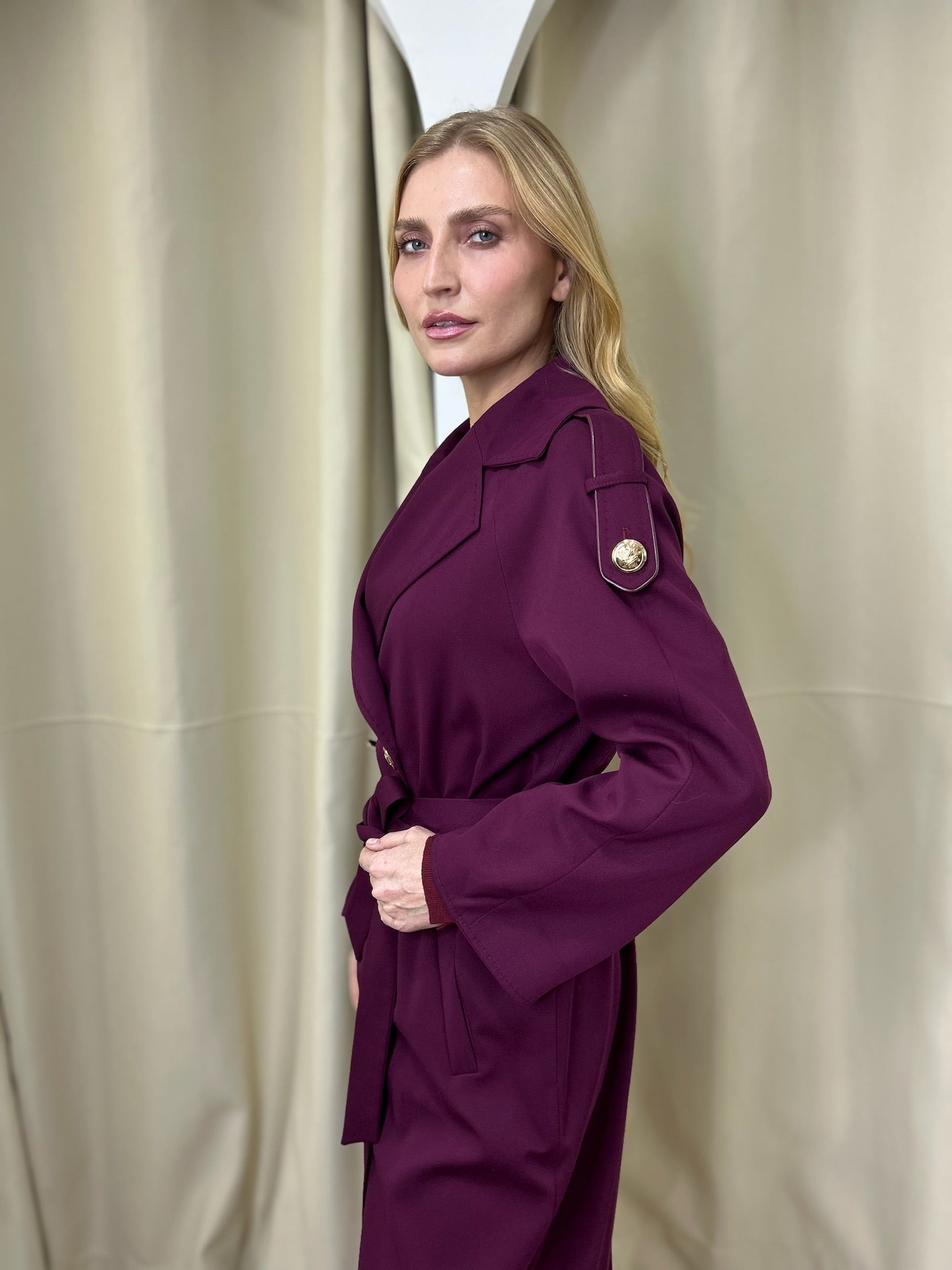 Trench Coat MaxMara Bordeau