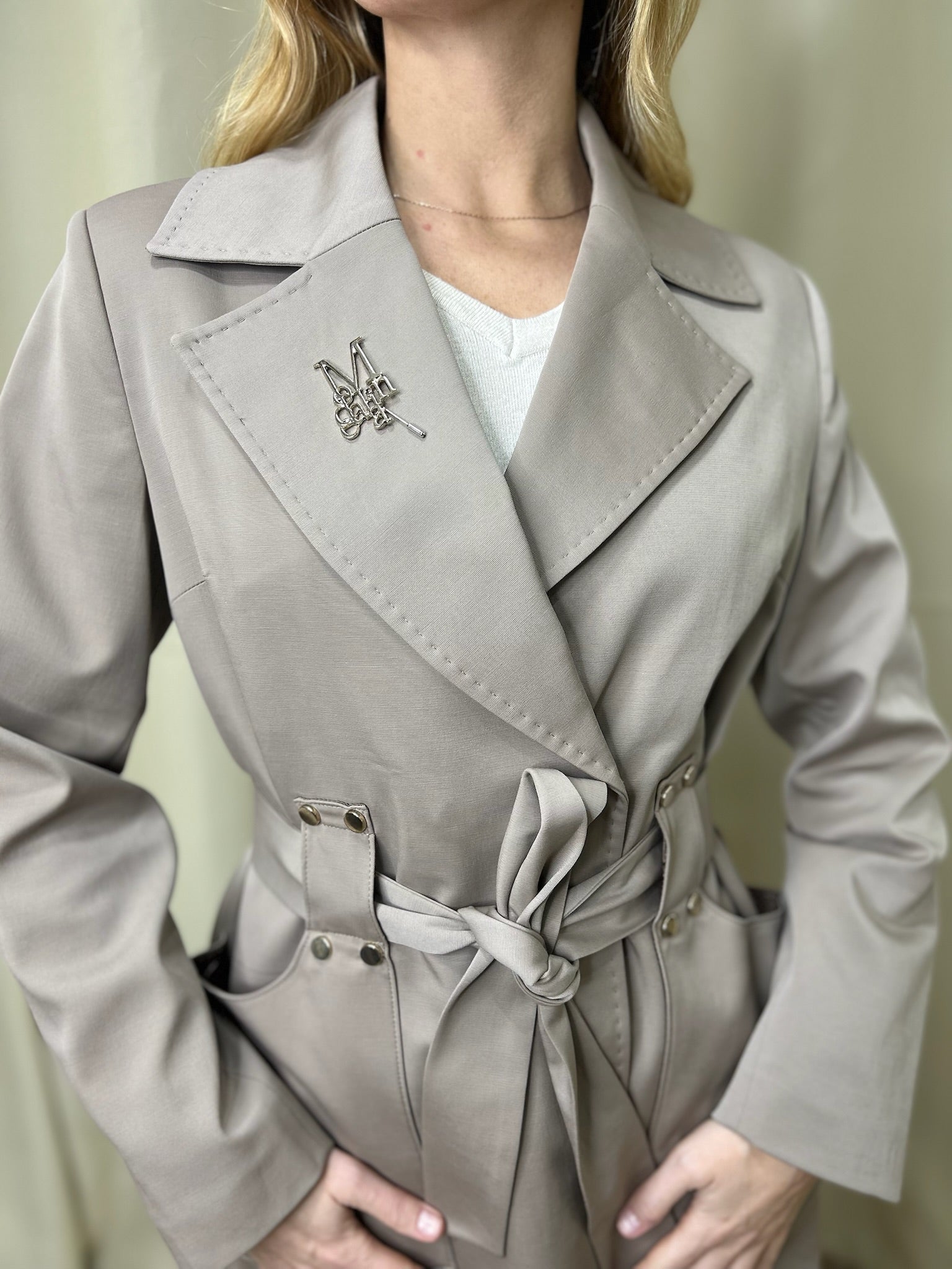Trench Coat MaxMara Greige