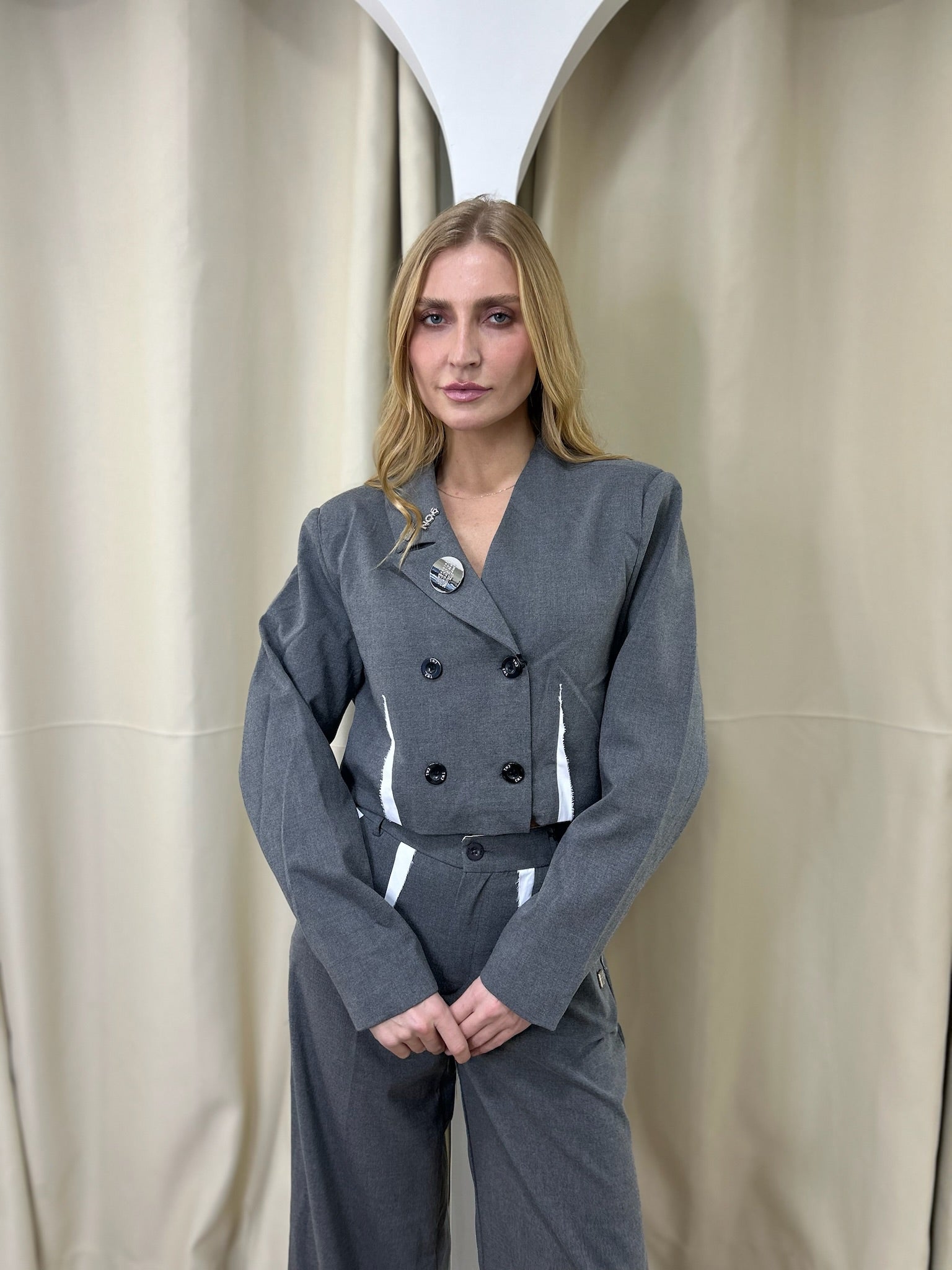 Ensemble Tailleur Crop