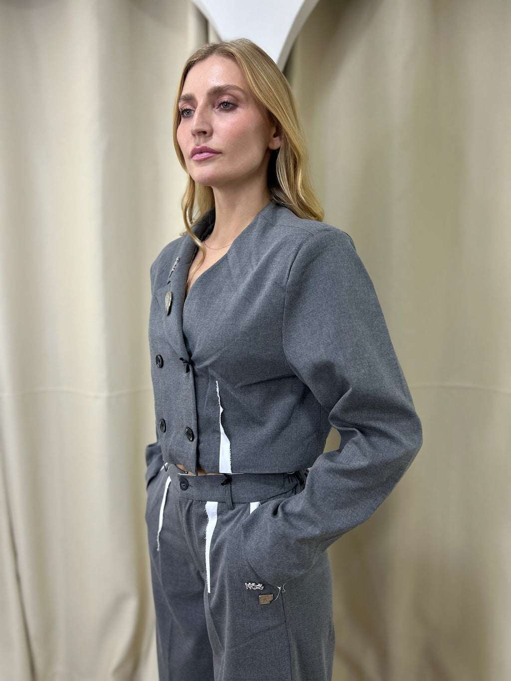 Ensemble Tailleur Crop