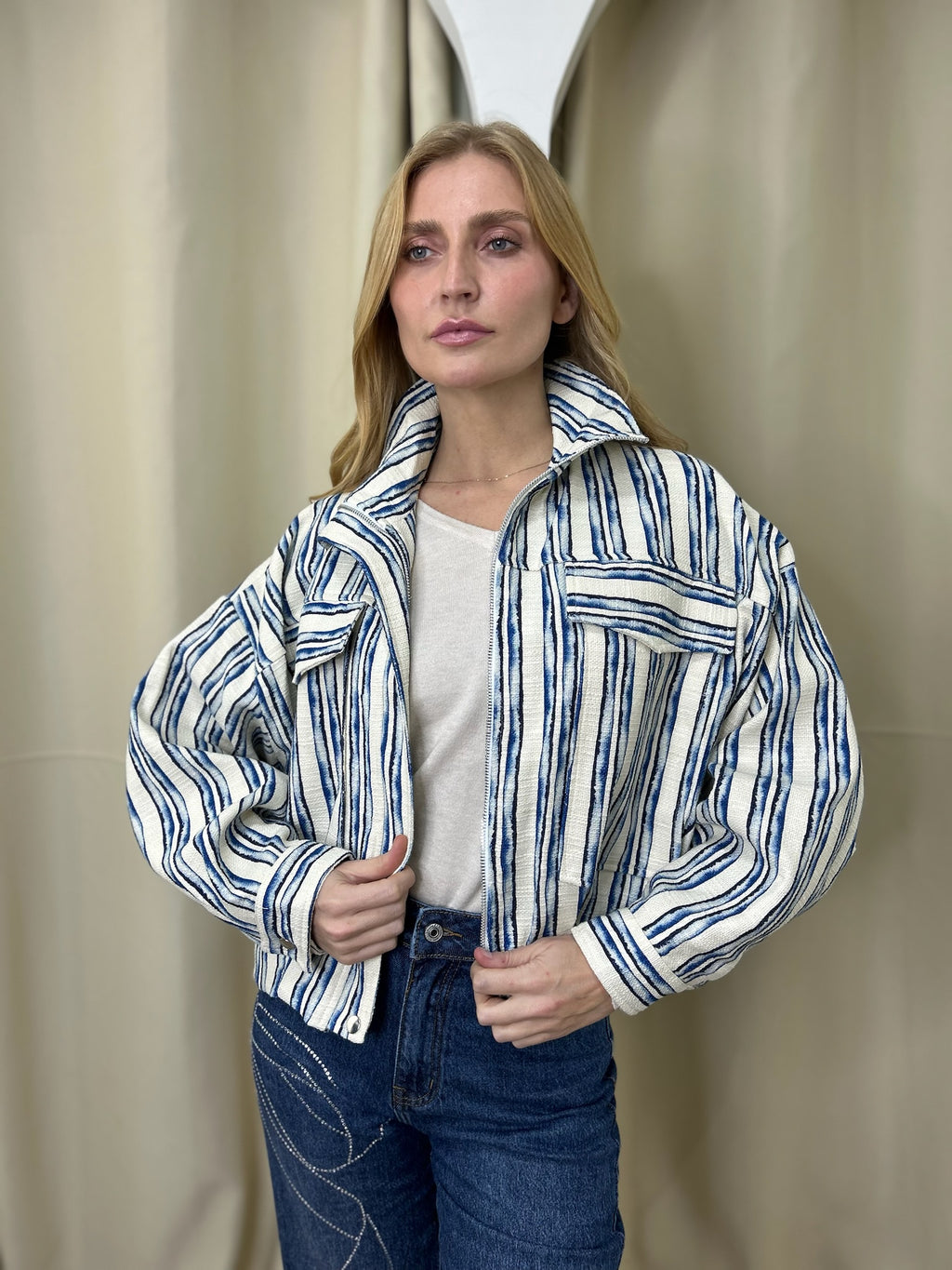 Veste Zara en rayures