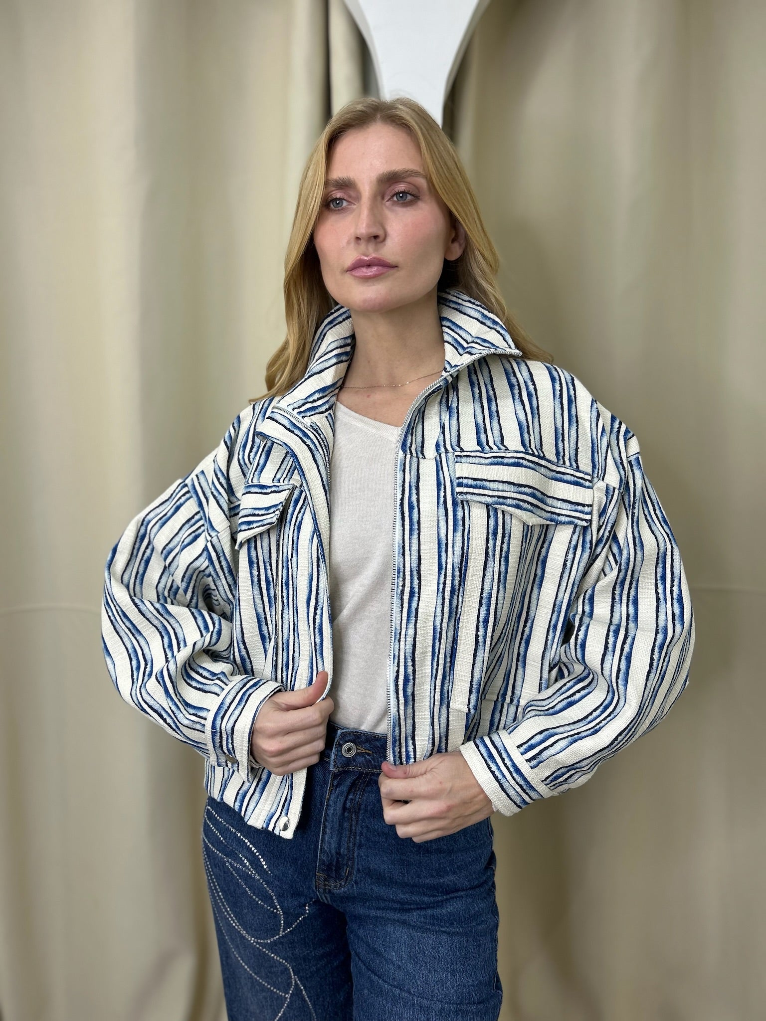 Veste Zara en rayures